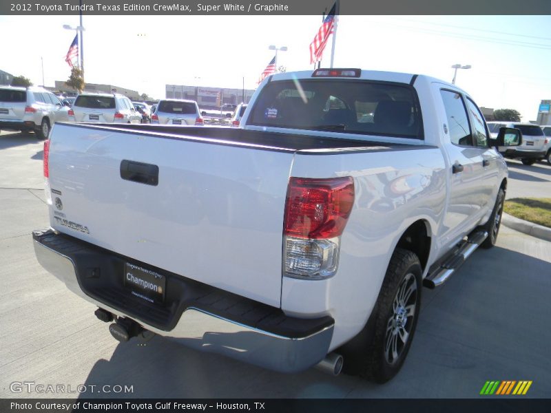 Super White / Graphite 2012 Toyota Tundra Texas Edition CrewMax