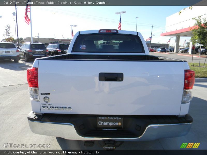 Super White / Graphite 2012 Toyota Tundra Texas Edition CrewMax