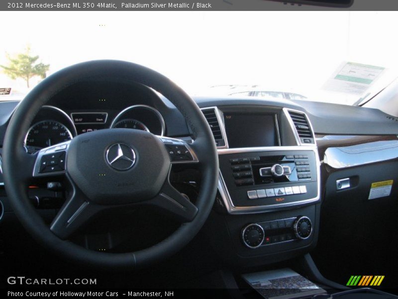 Palladium Silver Metallic / Black 2012 Mercedes-Benz ML 350 4Matic