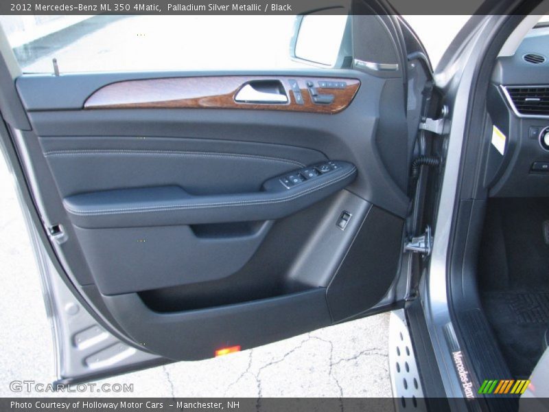 Palladium Silver Metallic / Black 2012 Mercedes-Benz ML 350 4Matic