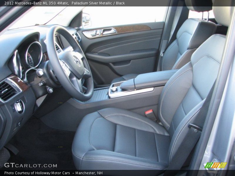 Palladium Silver Metallic / Black 2012 Mercedes-Benz ML 350 4Matic