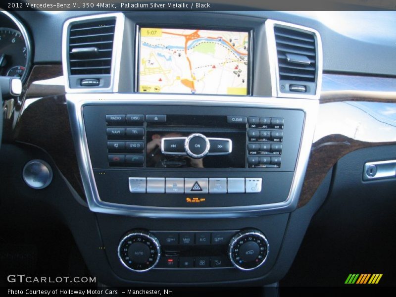 Palladium Silver Metallic / Black 2012 Mercedes-Benz ML 350 4Matic