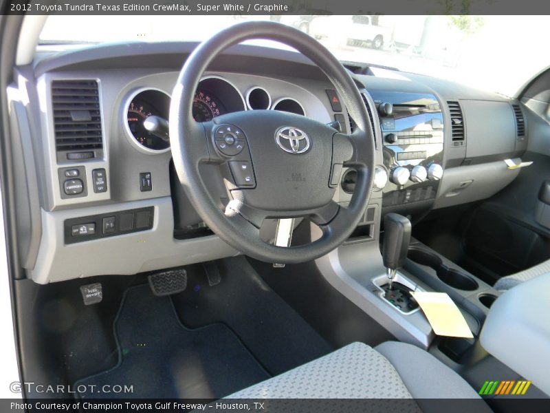 Super White / Graphite 2012 Toyota Tundra Texas Edition CrewMax