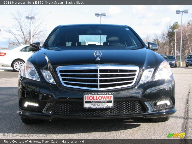Black / Black 2011 Mercedes-Benz E 350 4Matic Sedan