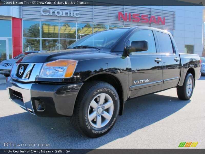 Galaxy Black / Charcoal 2009 Nissan Titan SE Crew Cab