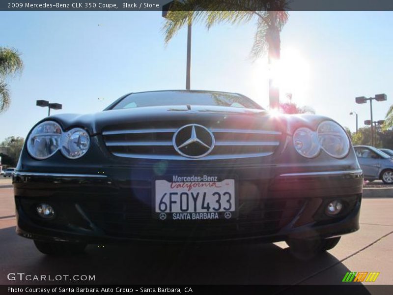 Black / Stone 2009 Mercedes-Benz CLK 350 Coupe