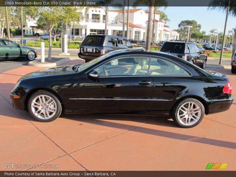 Black / Stone 2009 Mercedes-Benz CLK 350 Coupe