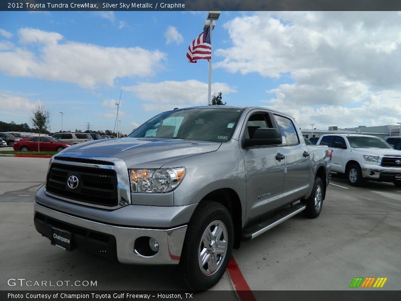 Silver Sky Metallic / Graphite 2012 Toyota Tundra CrewMax