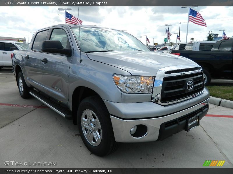 Silver Sky Metallic / Graphite 2012 Toyota Tundra CrewMax