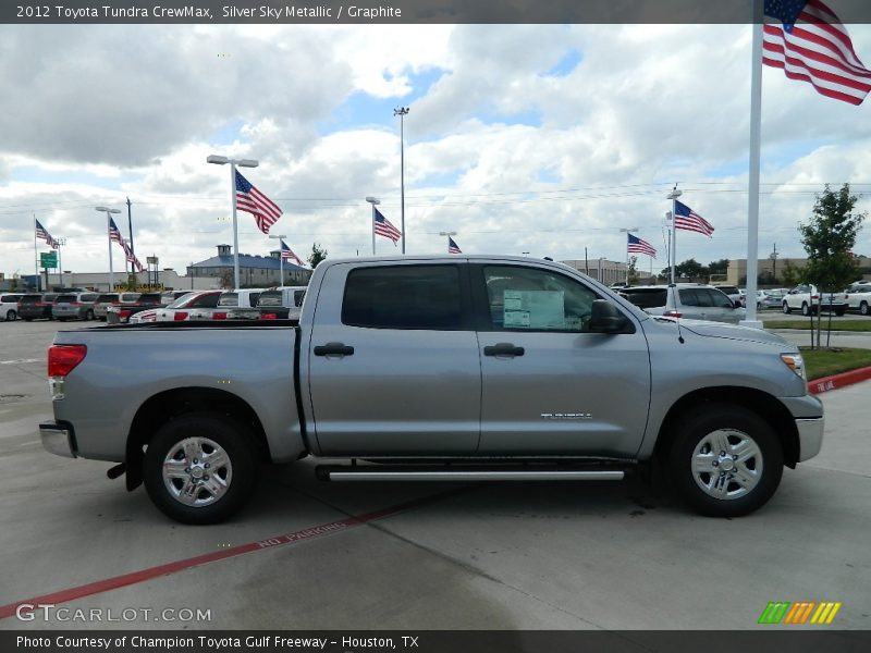 Silver Sky Metallic / Graphite 2012 Toyota Tundra CrewMax