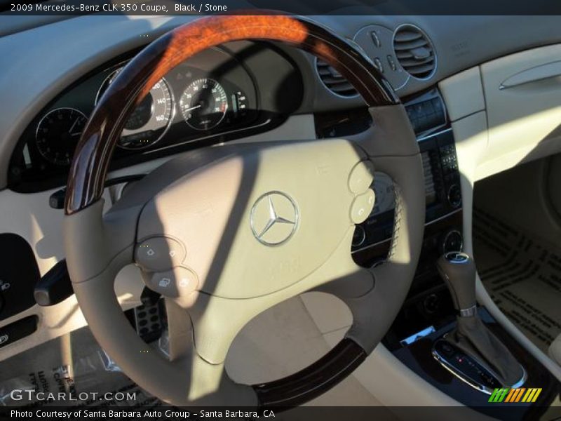 Black / Stone 2009 Mercedes-Benz CLK 350 Coupe