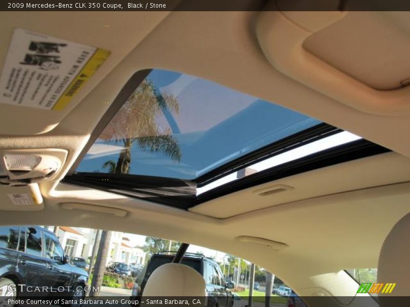 Black / Stone 2009 Mercedes-Benz CLK 350 Coupe