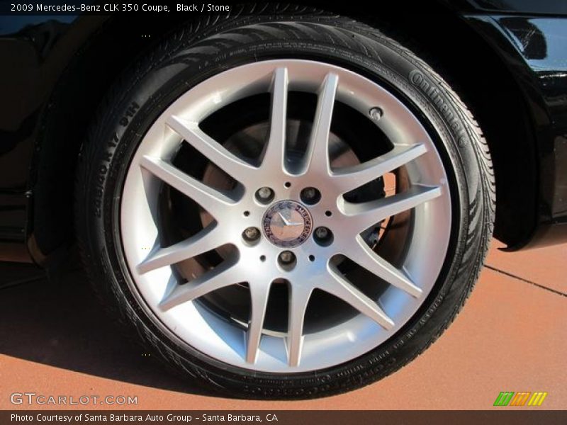 Black / Stone 2009 Mercedes-Benz CLK 350 Coupe