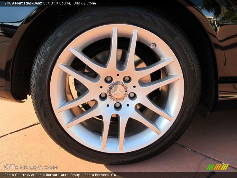 Black / Stone 2009 Mercedes-Benz CLK 350 Coupe