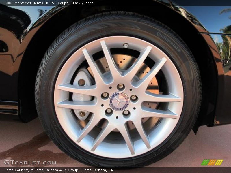 Black / Stone 2009 Mercedes-Benz CLK 350 Coupe
