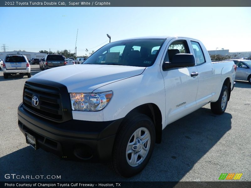 Super White / Graphite 2012 Toyota Tundra Double Cab