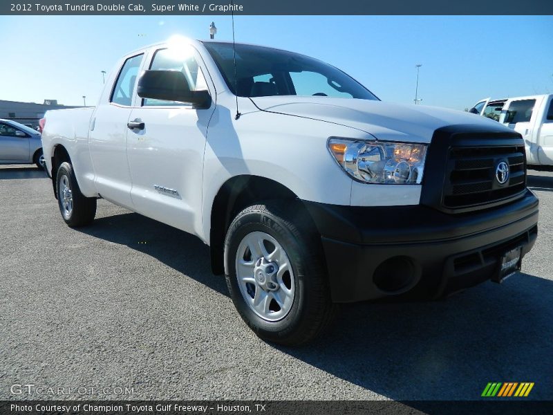 Super White / Graphite 2012 Toyota Tundra Double Cab
