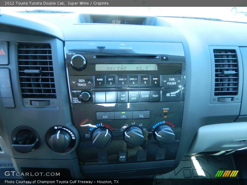 Super White / Graphite 2012 Toyota Tundra Double Cab