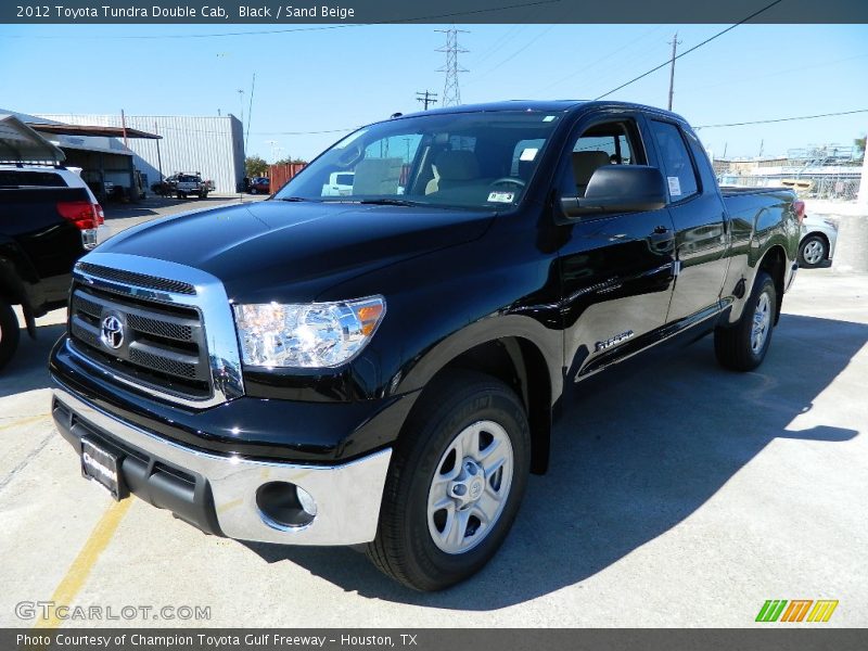Black / Sand Beige 2012 Toyota Tundra Double Cab