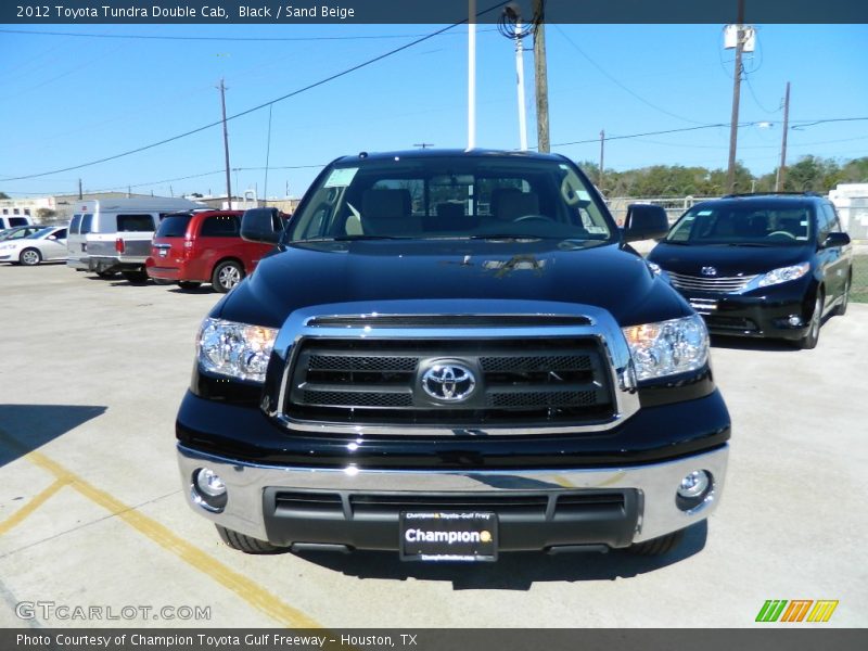 Black / Sand Beige 2012 Toyota Tundra Double Cab