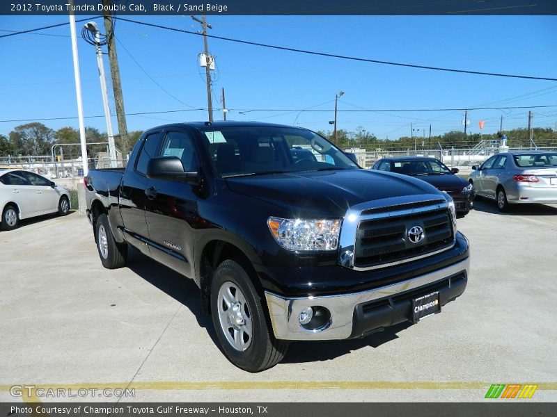 Black / Sand Beige 2012 Toyota Tundra Double Cab