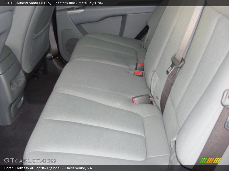 Phantom Black Metallic / Gray 2010 Hyundai Santa Fe GLS