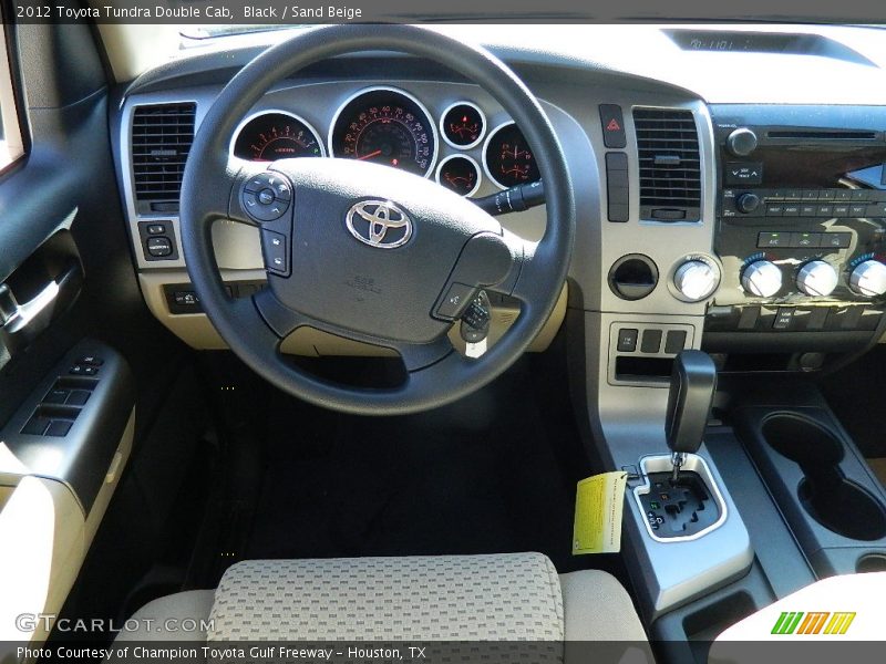 Black / Sand Beige 2012 Toyota Tundra Double Cab