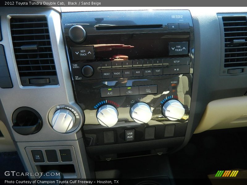 Black / Sand Beige 2012 Toyota Tundra Double Cab