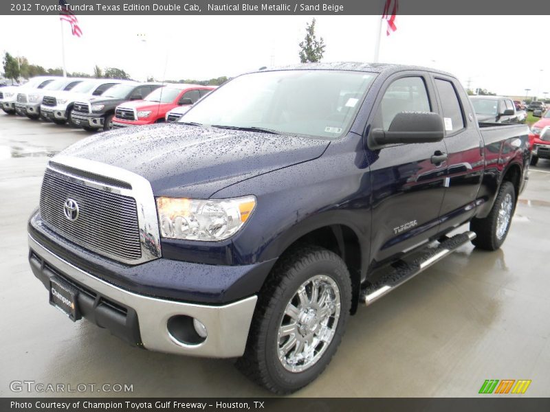 Nautical Blue Metallic / Sand Beige 2012 Toyota Tundra Texas Edition Double Cab