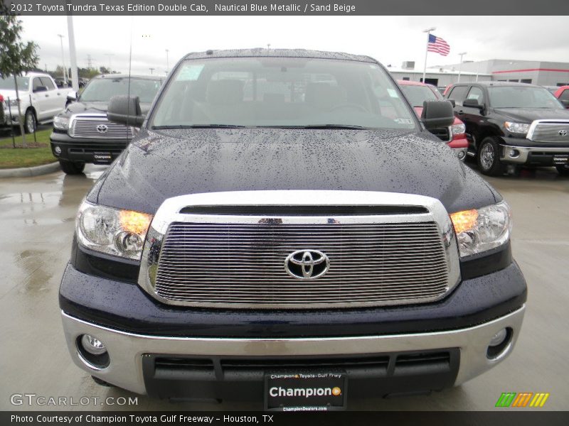 Nautical Blue Metallic / Sand Beige 2012 Toyota Tundra Texas Edition Double Cab