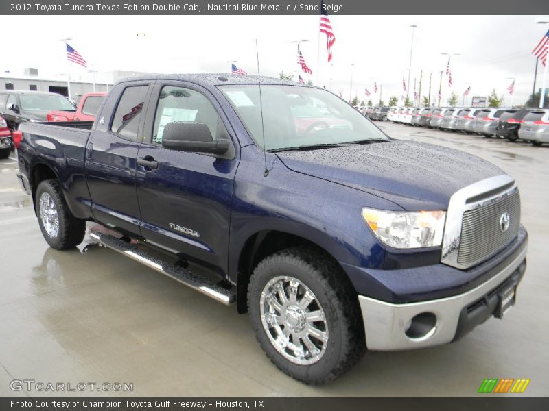 Nautical Blue Metallic / Sand Beige 2012 Toyota Tundra Texas Edition Double Cab
