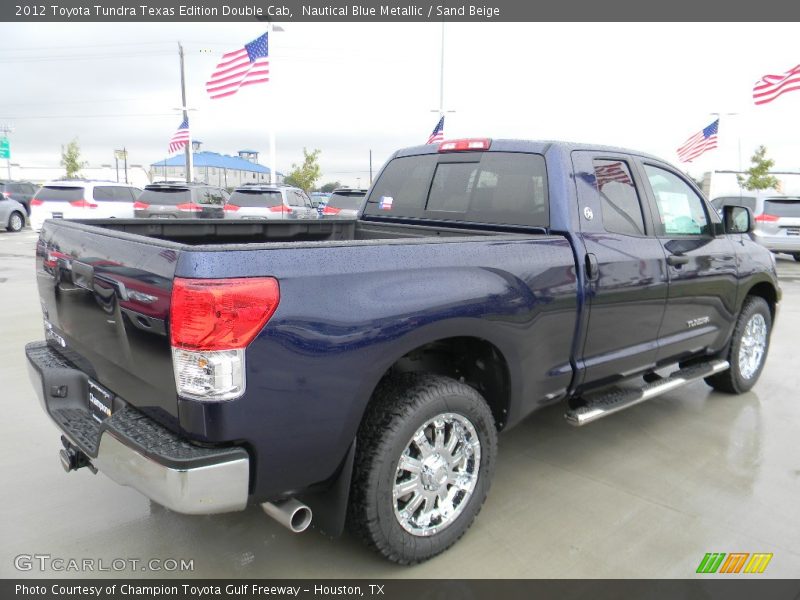 Nautical Blue Metallic / Sand Beige 2012 Toyota Tundra Texas Edition Double Cab