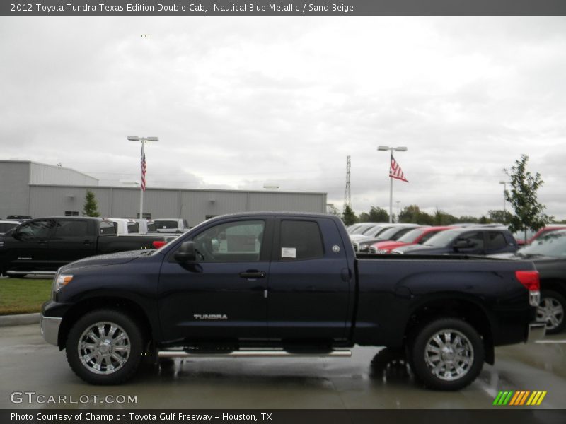 Nautical Blue Metallic / Sand Beige 2012 Toyota Tundra Texas Edition Double Cab
