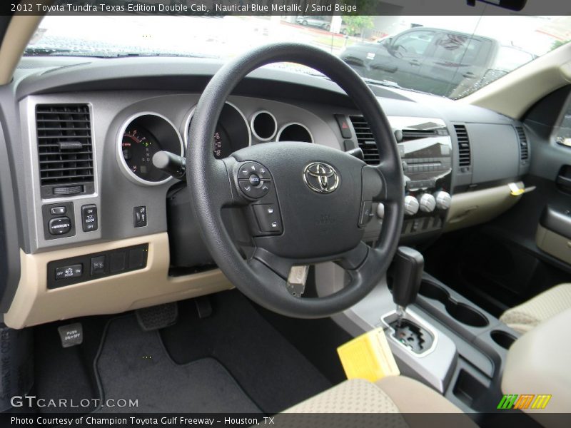 Nautical Blue Metallic / Sand Beige 2012 Toyota Tundra Texas Edition Double Cab