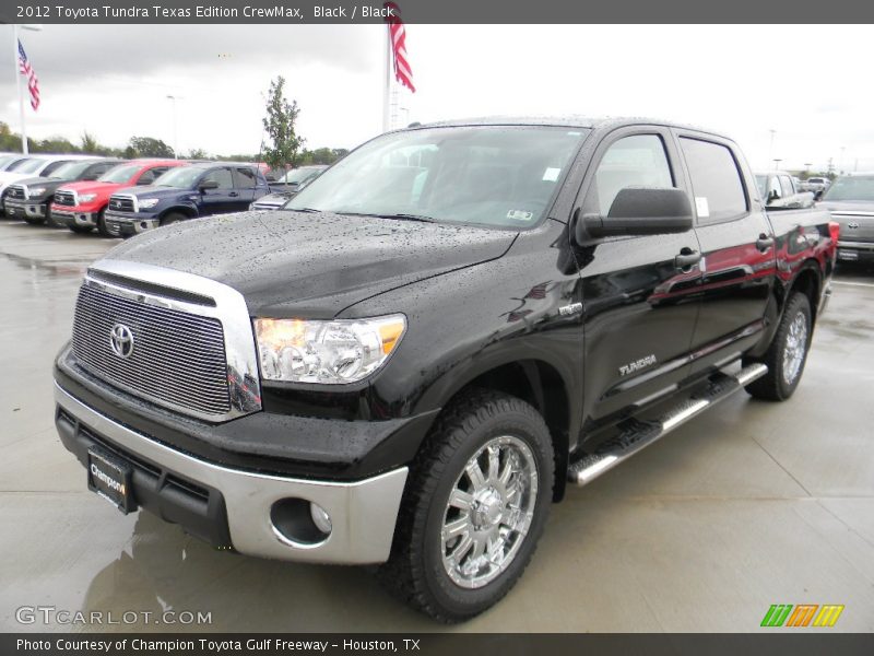 Black / Black 2012 Toyota Tundra Texas Edition CrewMax