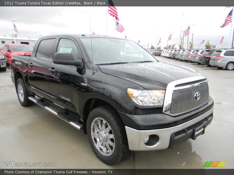 Black / Black 2012 Toyota Tundra Texas Edition CrewMax