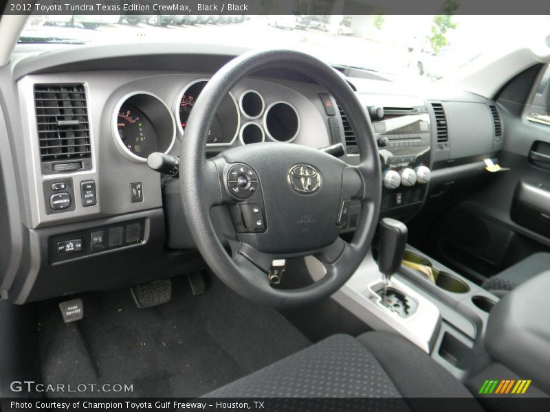 Black / Black 2012 Toyota Tundra Texas Edition CrewMax