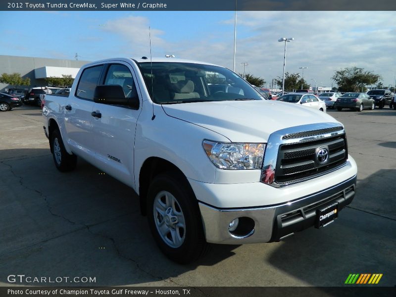 Super White / Graphite 2012 Toyota Tundra CrewMax
