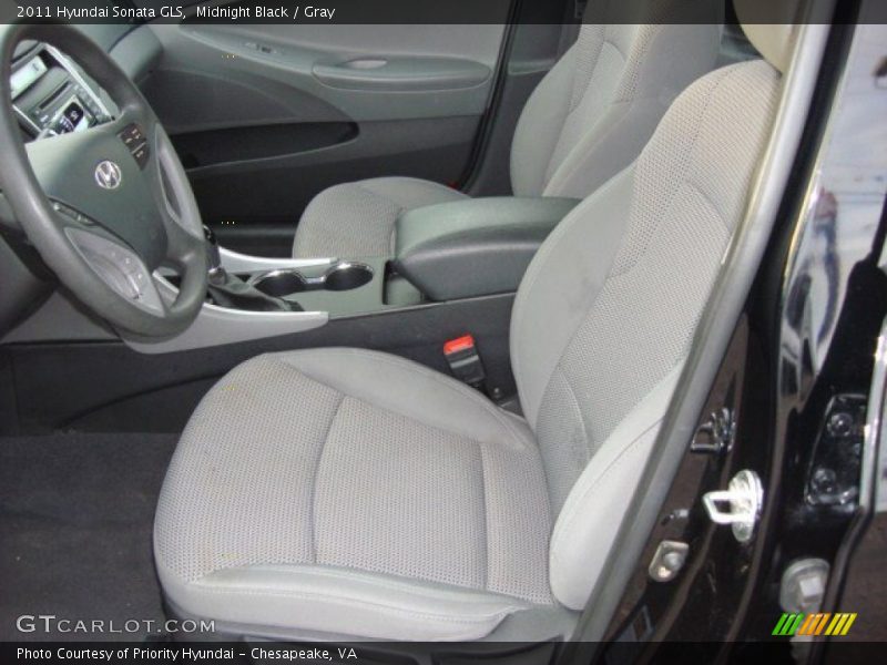 Midnight Black / Gray 2011 Hyundai Sonata GLS