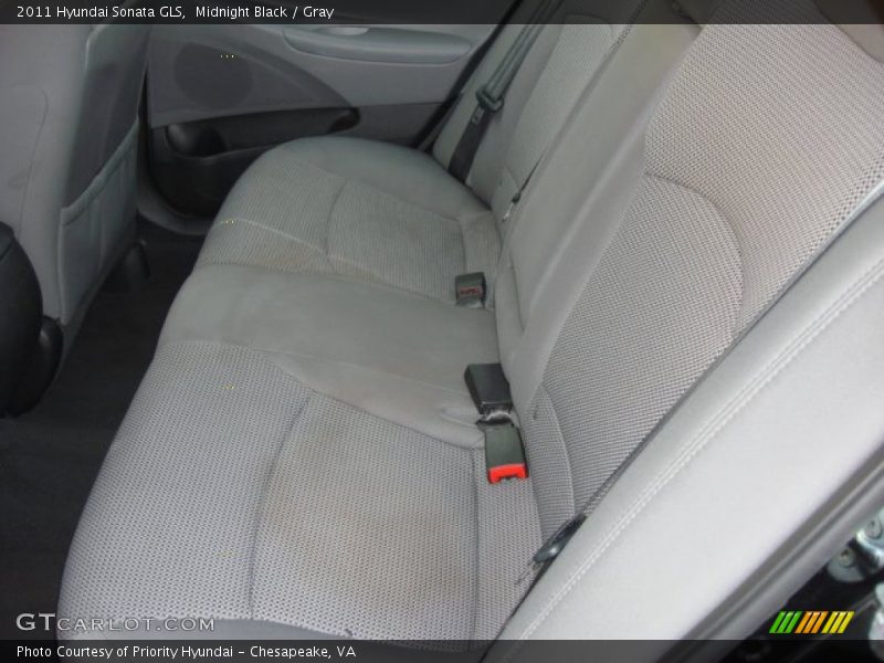 Midnight Black / Gray 2011 Hyundai Sonata GLS