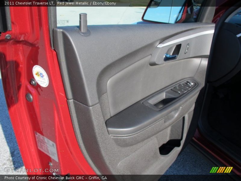 Red Jewel Metallic / Ebony/Ebony 2011 Chevrolet Traverse LT