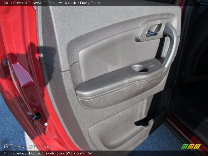 Red Jewel Metallic / Ebony/Ebony 2011 Chevrolet Traverse LT