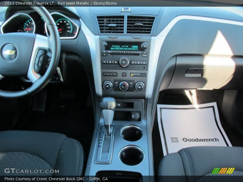 Red Jewel Metallic / Ebony/Ebony 2011 Chevrolet Traverse LT