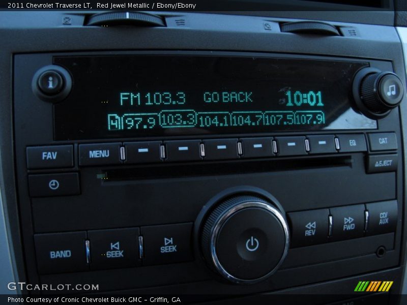 Red Jewel Metallic / Ebony/Ebony 2011 Chevrolet Traverse LT
