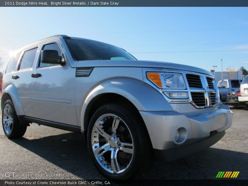 Bright Silver Metallic / Dark Slate Gray 2011 Dodge Nitro Heat