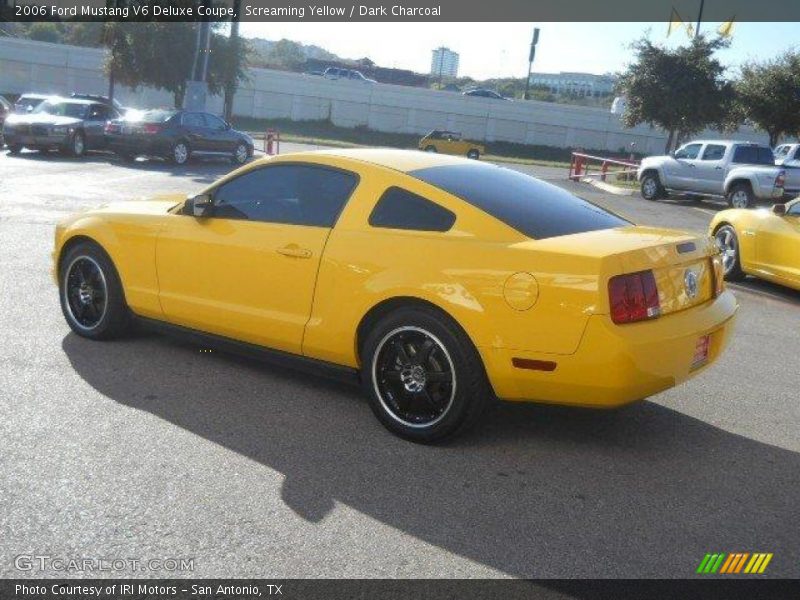 Screaming Yellow / Dark Charcoal 2006 Ford Mustang V6 Deluxe Coupe