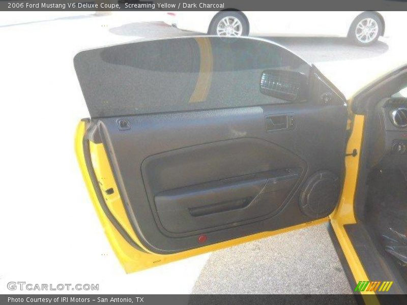 Screaming Yellow / Dark Charcoal 2006 Ford Mustang V6 Deluxe Coupe
