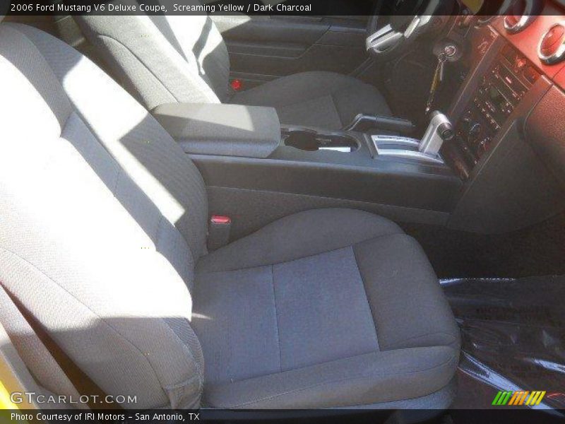 Screaming Yellow / Dark Charcoal 2006 Ford Mustang V6 Deluxe Coupe
