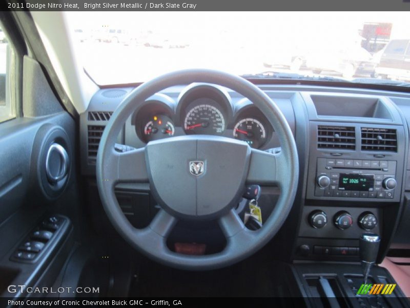 Bright Silver Metallic / Dark Slate Gray 2011 Dodge Nitro Heat