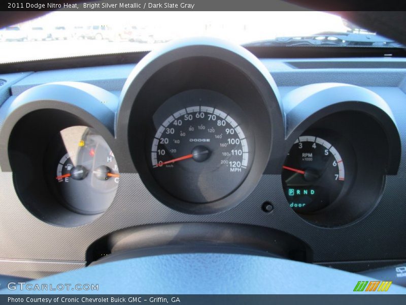 Bright Silver Metallic / Dark Slate Gray 2011 Dodge Nitro Heat